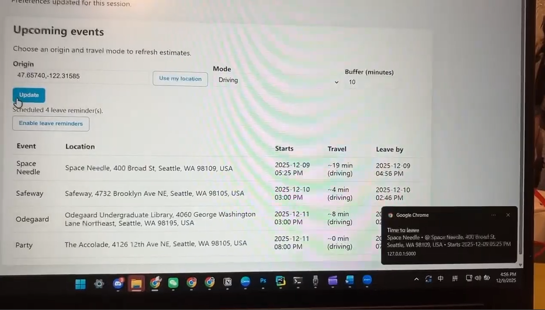 RemindMe Screen 4